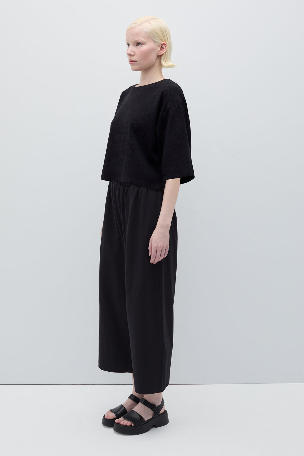 Adama – Cotton Knit High Waisted Pants | Rita Row