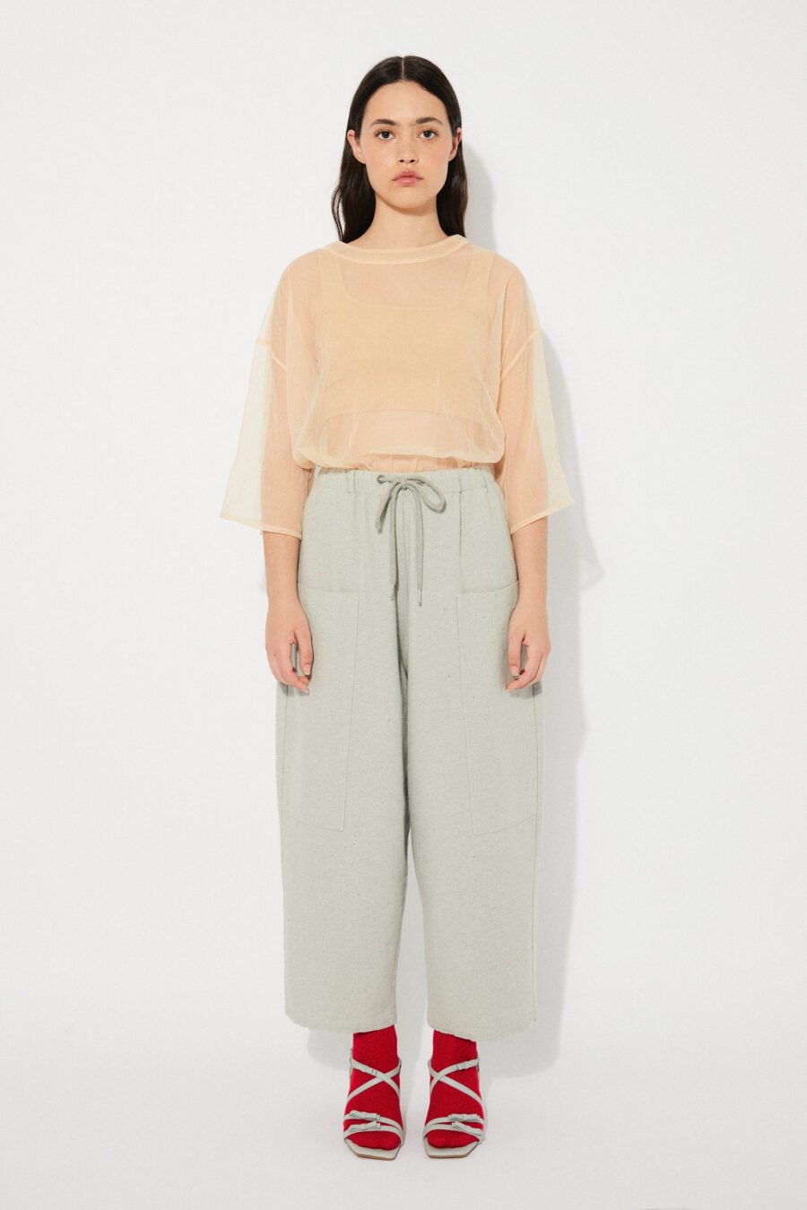 Evergreen Wide Denim Pants - High-waisted sustainable jeans in recycled cotton by Rita Row.