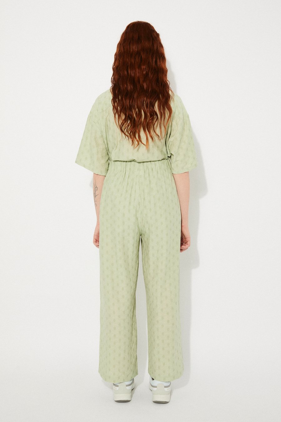 Highwaist ribbon pants 2色Mサイズ Billabong New Waves 2 Relaxed High-Rise Smocked Waist