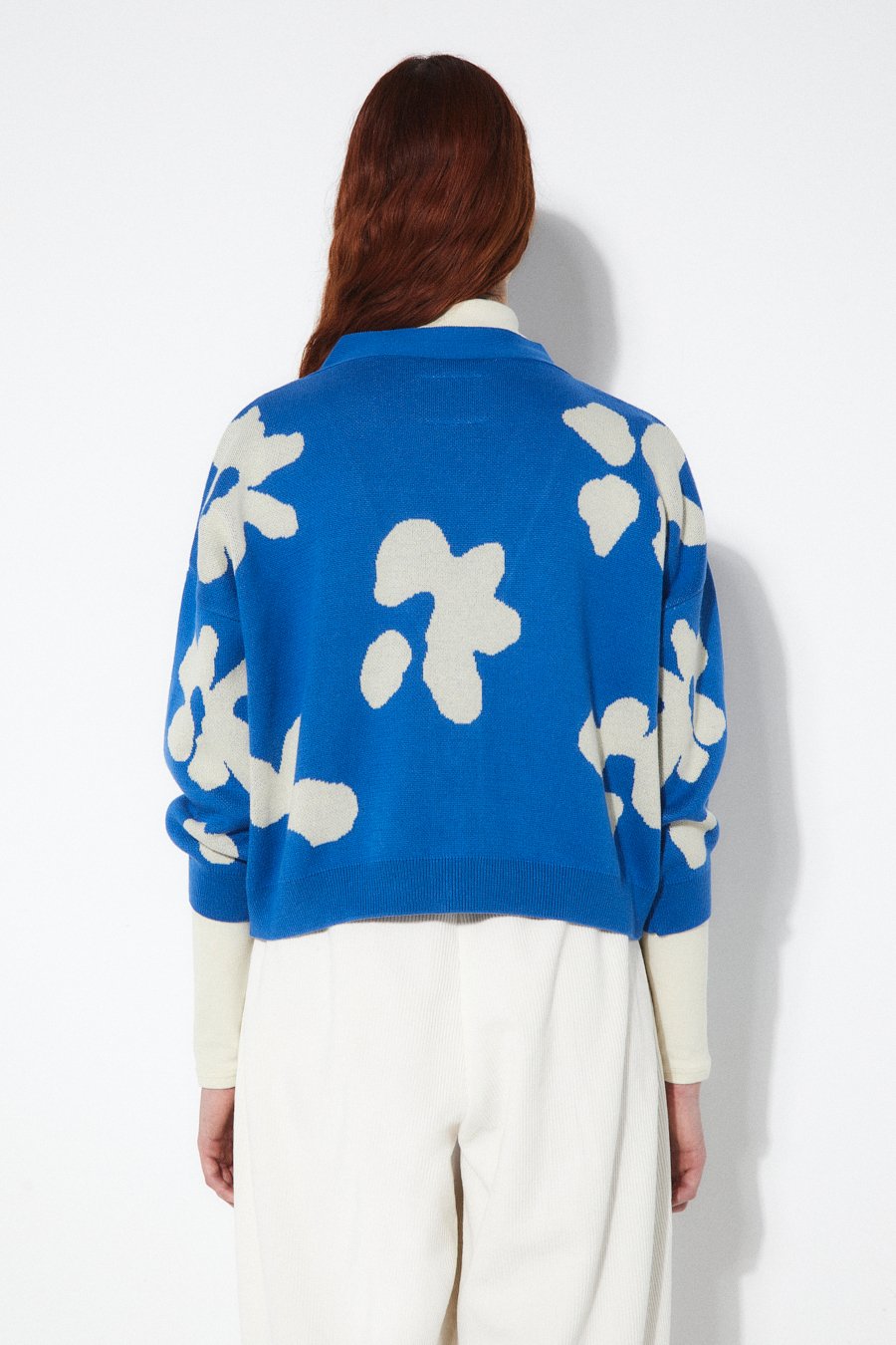 Liza Cardigan | Floral Jacquard Knit Cardigan – Rita Row