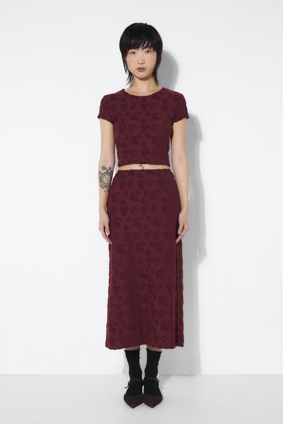 Gloria T-shirt Burgundy